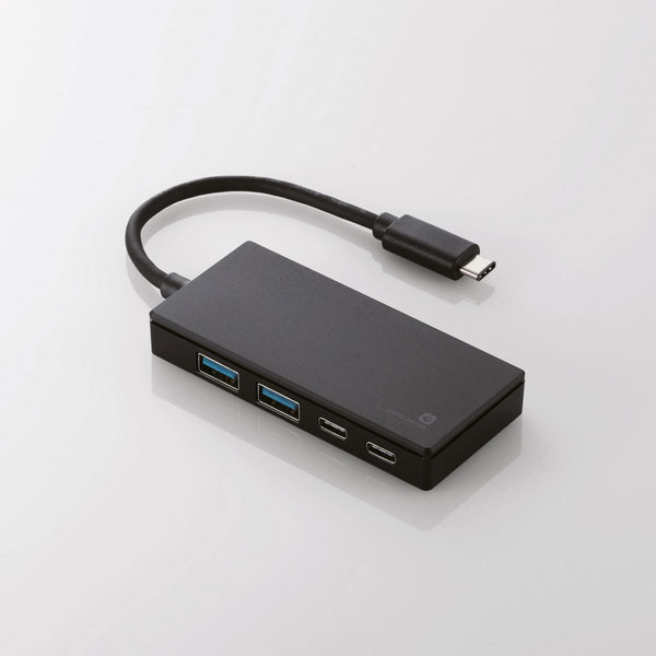 Bộ chia Elecom USB Type C ra 2 USB + 2 USB Type C (Black)