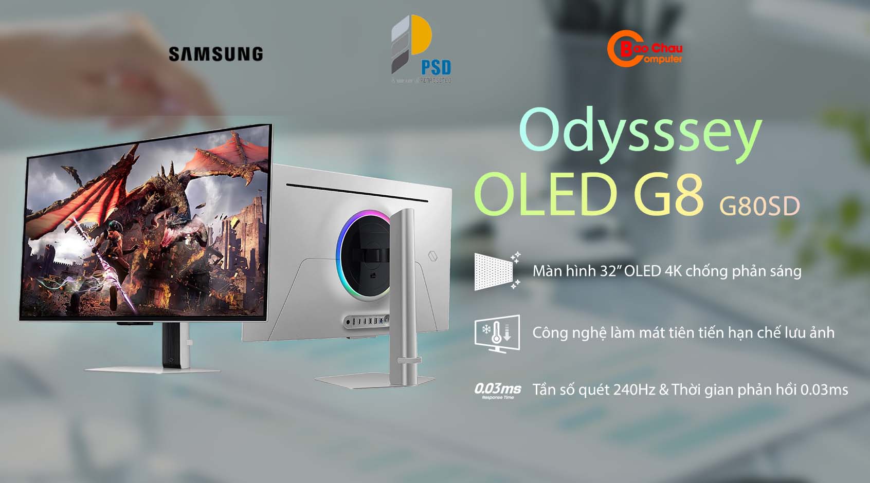 Màn hình Samsung Odysssey Oled G8 G80SD