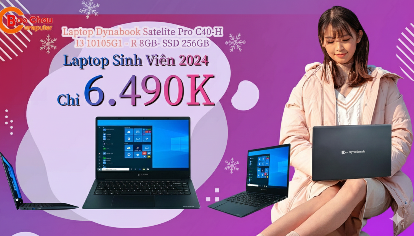 Laptop Sinh Viên Dynabook .- Chỉ 6.490k 6.490k 6.490k