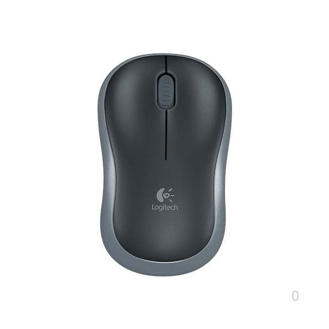 Chuột không dây Logitech Quang M185 (Đen viền xanh, đỏ, xám)