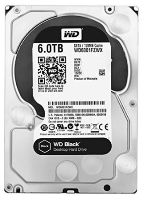 Ổ cứng HDD Western Black 6Tb SATA3 7200rpm 256Mb