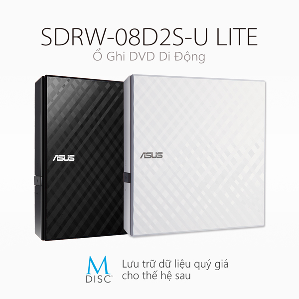 Ổ quang DVDW lắp ngoài Asus SDRW-08D2S-U
