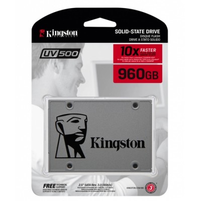 Ổ SSD Kingston SUV500 960Gb SATA3 (đọc: 520MB/s /ghi: 500MB/s)