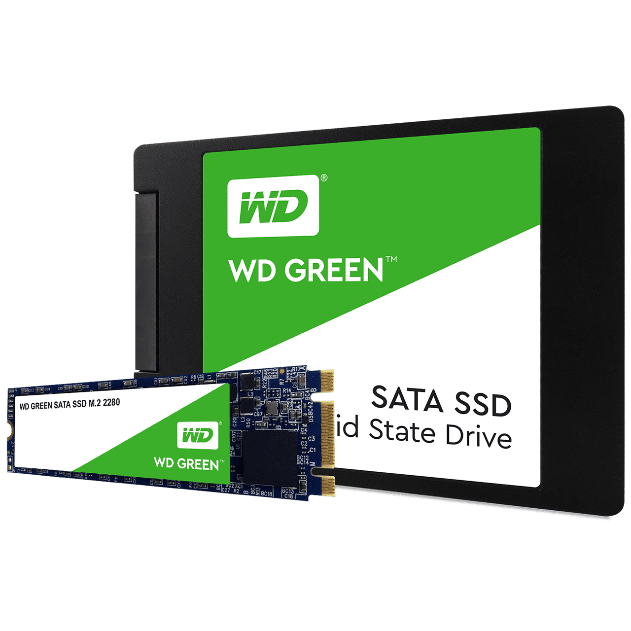 Ổ SSD Western Green 480Gb M2.2280 (đọc: 545MB/s)