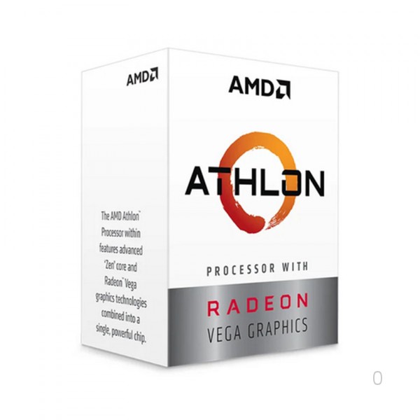 CPU AMD Athlon 200GE (3.2GHz, 2 nhân 4 luồng, 4MB Cache, Radeon Vega 3, 35W) - Socket AMD AM4 CPUA204