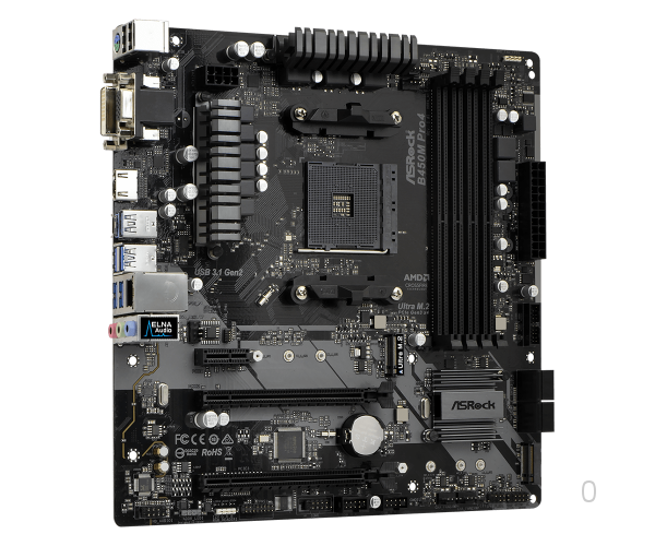 Main Asrock B450M Pro4 (Chipset AMD B450/ Socket AM4/ VGA onboard)