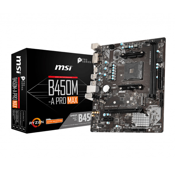 MSI B450M-A PRO MAX (Chipset AMD B450/ Socket AM4/ VGA onboard)