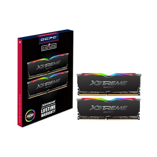 RAM KIT OCPC X3TREME 16Gb (2x8Gb) DDR4-3000 (MMX3A2K16GD430C16) - Tản LED RGB