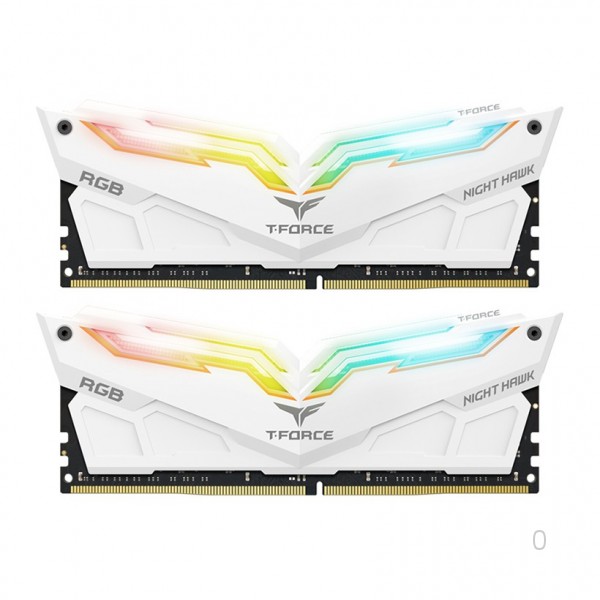 RAM Team T-Force Night Hawk RGB 16Gb (2x8Gb) DDR4-3000Mhz (White)