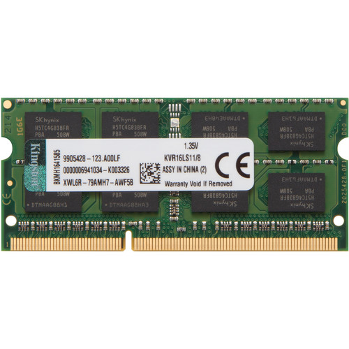 RAM Kingston 8Gb DDR3L 1600 Non-ECC KVR16LN11/8 (For Skylake)