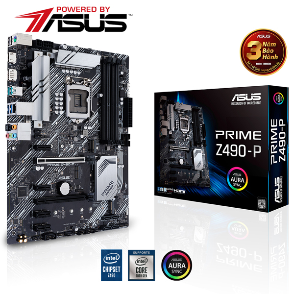Main Asus PRIME Z490-P (Chipset Intel Z490/ Socket LGA1200/ VGA onboard)