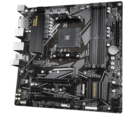 Main Gigabyte B550M DS3H (Chipset AMD B550/ Socket AM4/ VGA onboard/mATX)