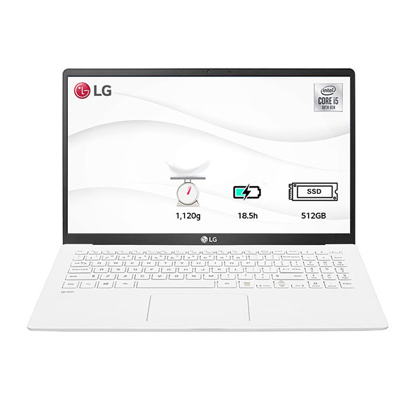 Laptop LG Gram 15ZD90N-V.AX56A5 - i5-1035G7/8GB/512GB SSD/15"FHD/VGA ON/Dos (White/LED_KB)