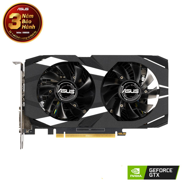 VGA Asus DUAL-GTX1650-O4G (NVIDIA Geforce/ 4Gb/ DDR5/ 128 Bits)