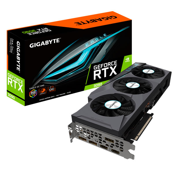 Card màn hình Gigabyte GeForce RTX 3090 EAGLE OC 24G (NVIDIA Geforce/ 24Gb/ GDDR6X/ 384Bit)