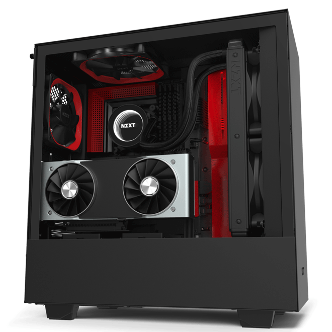 Vỏ máy tính NZXT H510i Black Red (Mini-ITX, MicroATX, ATX)