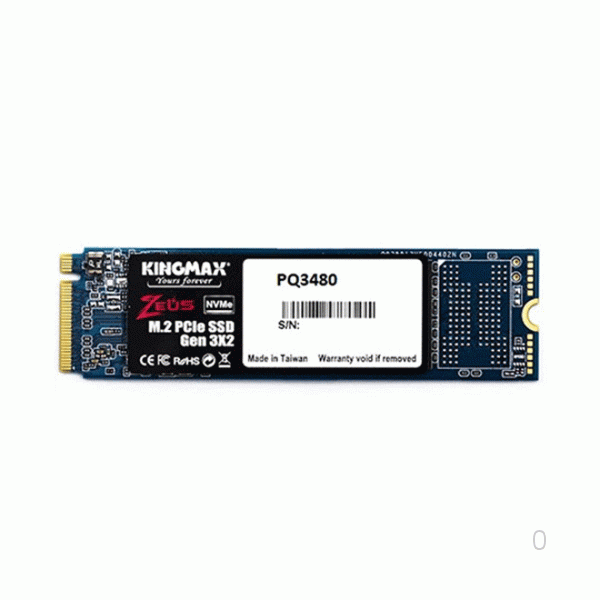 Ổ SSD Kingmax PQ3480 256Gb PCIe NVMe Gen 3.0x4 M2.2280 (đọc: 1950MBps /ghi: 1200MBps)