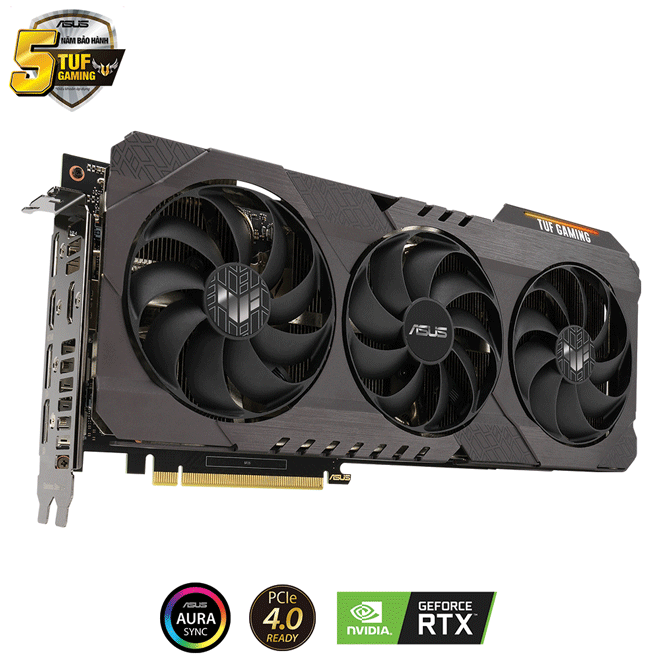 Card màn hình ASUS TUF-RTX3070-8G-GAMING (NVIDIA Geforce/ 8Gb/ GDDR6)