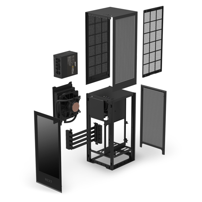 Vỏ máy tính NZXT H1 Black (Mini-ITX) CA-H16WR-B1-EU