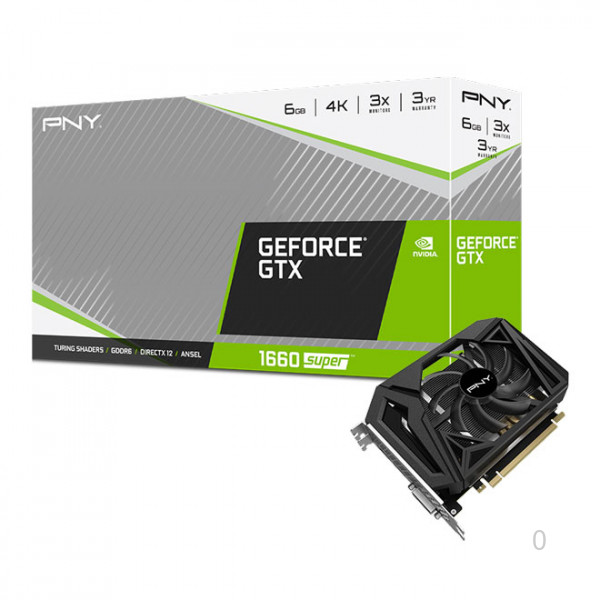 VGA PNY GeForce GTX 1660 SUPER 6GB Single Fan