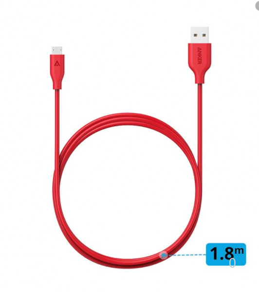 Cáp Micro USB Anker PowerLine - Dài 1.8m - A8133