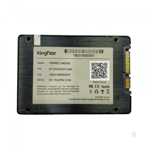 Ổ cứng SSD Kingfast F6 Pro 240GB 2.5 inch SATA3 (Đọc 550MB/s - Ghi 500MB/s)