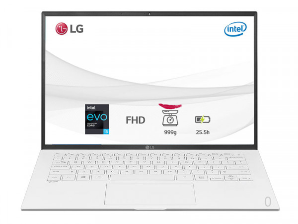Laptop LG Gram 14ZD90P-G.AX51A5 (Core i5-1135G7/Ram 8GB/256GB SSD/14"WUXGA/VGA ON/Dos/White)
