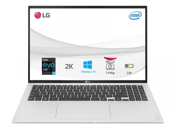 Laptop LG Gram 16Z90P-G.AH73A5 (Core i7-1165G7/Ram 16GB/256GB SSD/16"WQXGA/VGA ON/Win10/Silver)