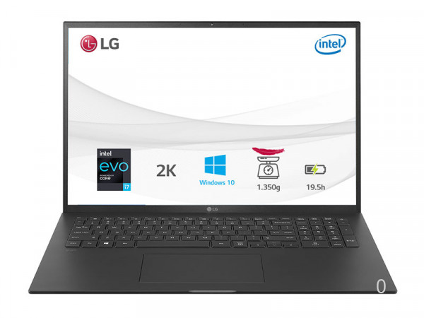 Laptop LG Gram 17Z90P-G.AH78A5 (Core i7-1165G7/Ram 16GB/1Tb SSD/17"WQXGA/VGA ON/Win10/Black)