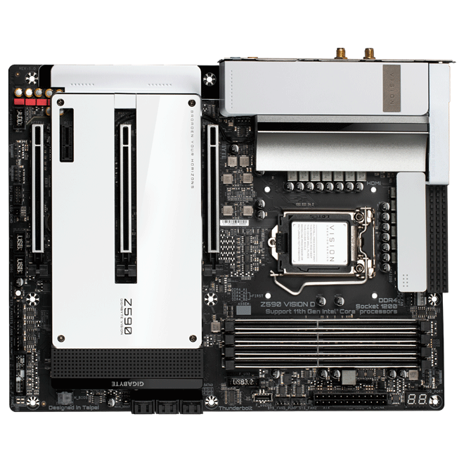Mainboard Gigabyte Z590 VISION D (Chipset Intel Z590/ Socket SK1200/ VGA onboard/ATX)