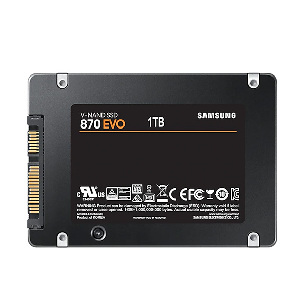 Ổ SSD Samsung 870 Evo 1Tb 2.5inch MZ-77E1T0BW (đọc: 550MB/s /ghi: 520MB/s)