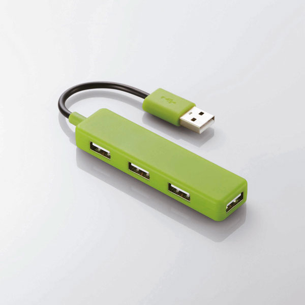 Bộ chia Elecom USB 2.0 1 ra 4 (Green)