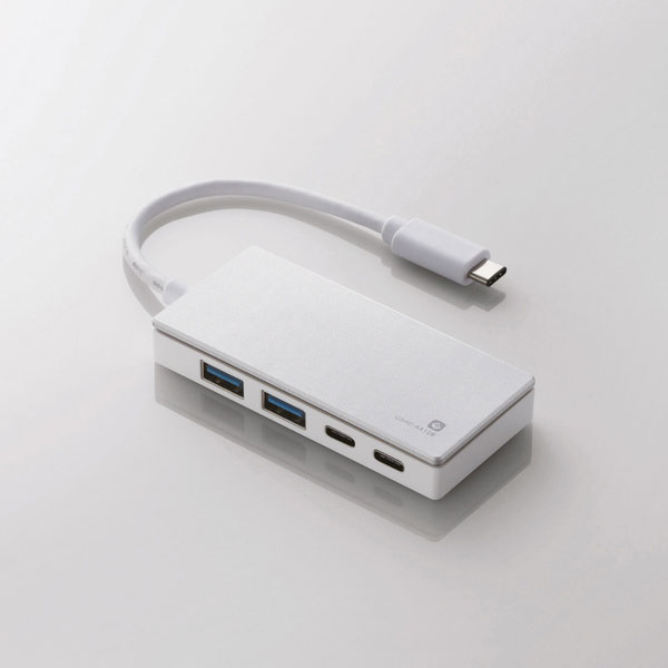 Bộ chia Elecom USB Type C ra 2 USB + 2 USB Type C (White)
