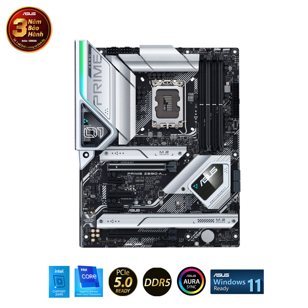 Main Asus PRIME Z690-A (Chipset Intel Z690/ Socket LGA1700/ VGA onboard/ATX)