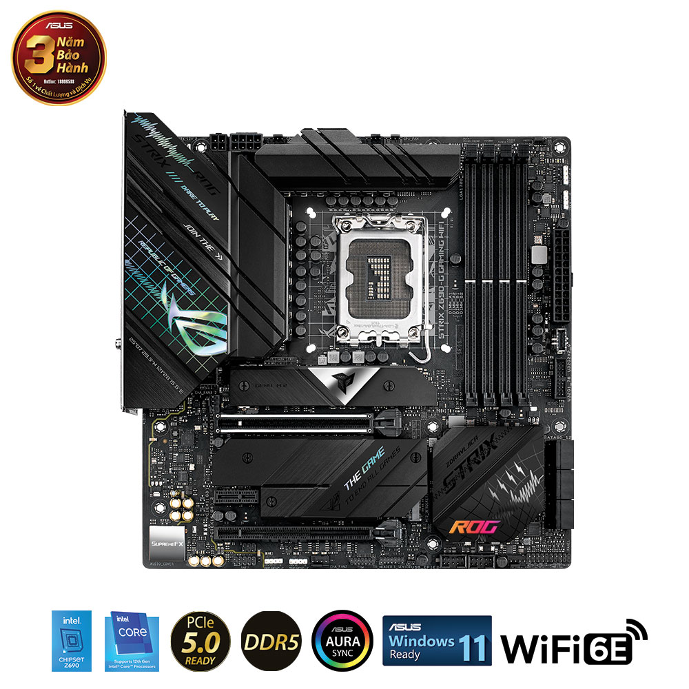 Main Asus ROG STRIX Z690-G GAMING WIFI (Chipset Intel Z690/ Socket LGA1700/ VGA onboard/ATX)