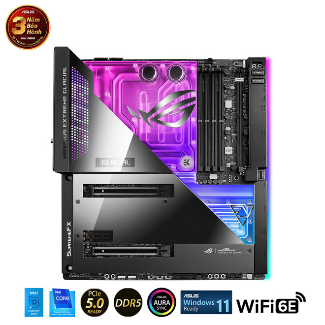 Main Asus ROG MAXIMUS Z690 EXTREME GLACIAL (Chipset Intel Z690/ Socket LGA1700/ VGA onboard/EATX)