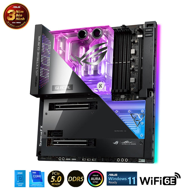 Main Asus ROG MAXIMUS Z690 EXTREME GLACIAL (Chipset Intel Z690/ Socket LGA1700/ VGA onboard/EATX)
