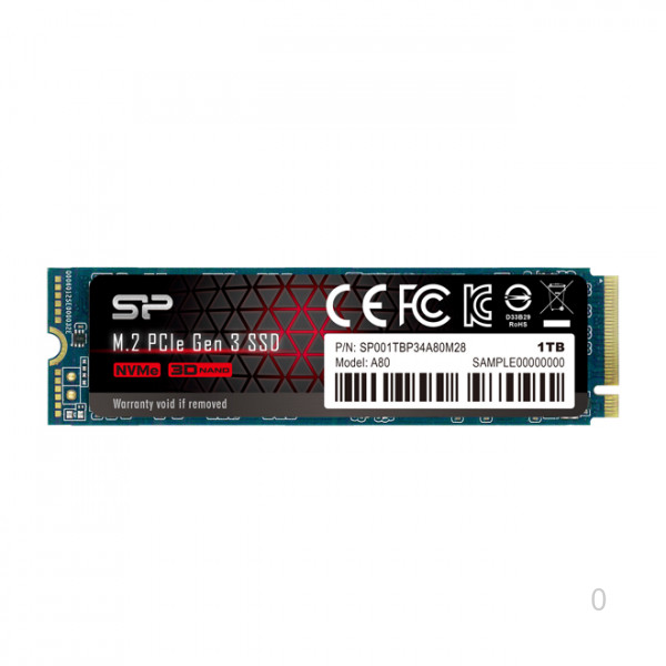 Ổ SSD Silicon Power A80 1Tb PCIe NVMe M2-2280