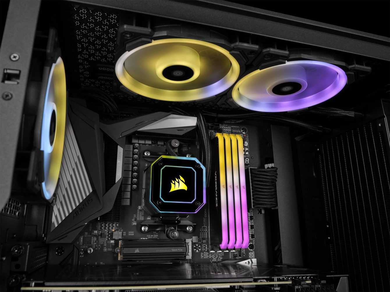 Ram Desktop Corsair Vengeance RS RGB (CMG32GX4M2E3200C16) 32GB (2x16GB) DDR4 3200MHz