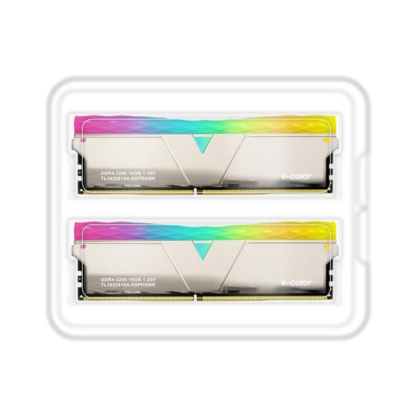 RAM Kit V-Color Prism RGB 16Gb (2x8Gb) DDR4 3200 (Silver)