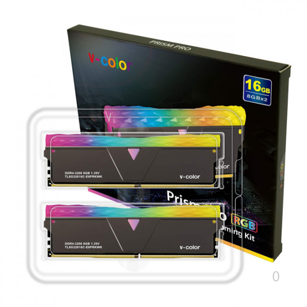 RAM Kit V-Color Prism RGB 16Gb (2x8Gb) DDR4 3200 (Black)