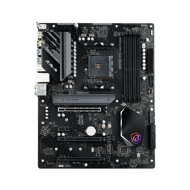 Main Asrock B550 PG Riptide (Chipset AMD B550/ Socket AM4/ VGA onboard/ATX)