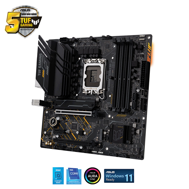 Main Asus TUF GAMING B660M-E D4 (Chipset Intel B660/ Socket LGA1700/ VGA onboard/mATX)