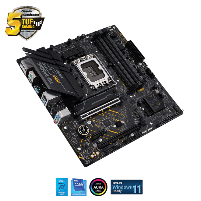 Main Asus TUF GAMING B660M-E D4 (Chipset Intel B660/ Socket LGA1700/ VGA onboard/mATX)