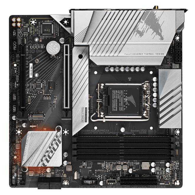 Main Gigabyte B660M AORUS PRO AX (Chipset Intel B660/ Socket LGA1700/ VGA onboard/mATX)