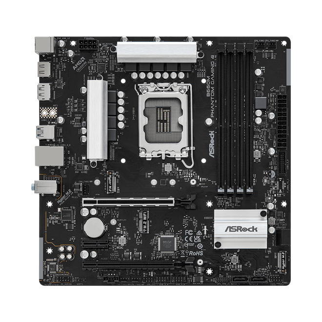 Main ASROCK B660M PHANTOM GAMING 4 (Chipset Intel B660/ Socket LGA1700/ VGA onboard/ mATX)
