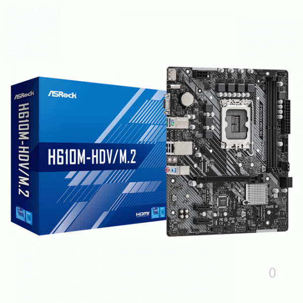 Main Asrock H610M-HDV/M.2 DDR4 (Chipset Intel H610/ Socket LGA1700/ VGA onboard/mATX)