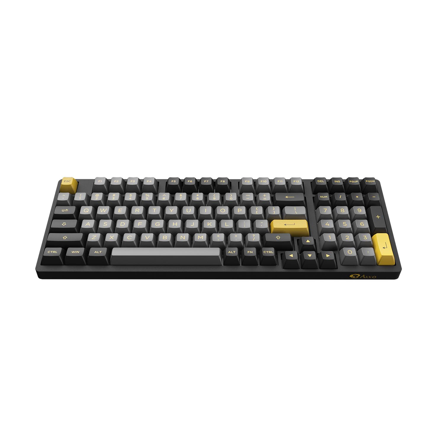 Bàn phím cơ AKKO 3098B Multi-modes Black Gold Akko CS Jelly Blue switch