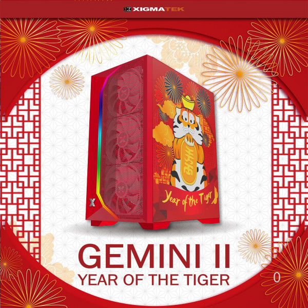 Thùng máy Case Xigmatek Gemini II EN49011 Year OF The Tiger 3 Fan
