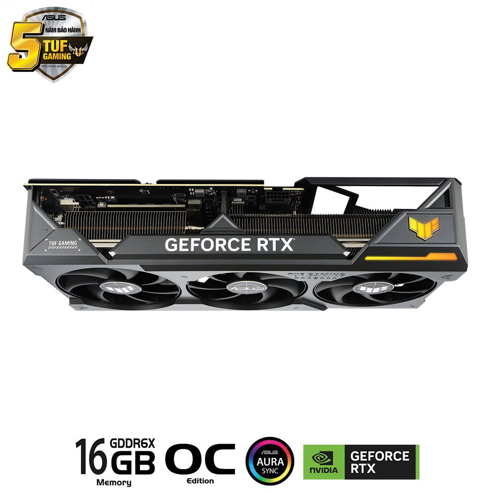 Card màn hình ASUS TUF RTX 4080 16GB OC Gaming(4080/16Gb Gddr6x/OC/Aurasync)